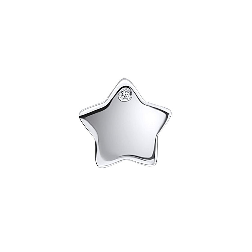 Colgante de estrella pasante D For Diamond con diamante