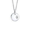 D For Diamond Round Pendant with Diamond Star