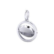 D For Diamond Round Spinner Pendant with Diamond