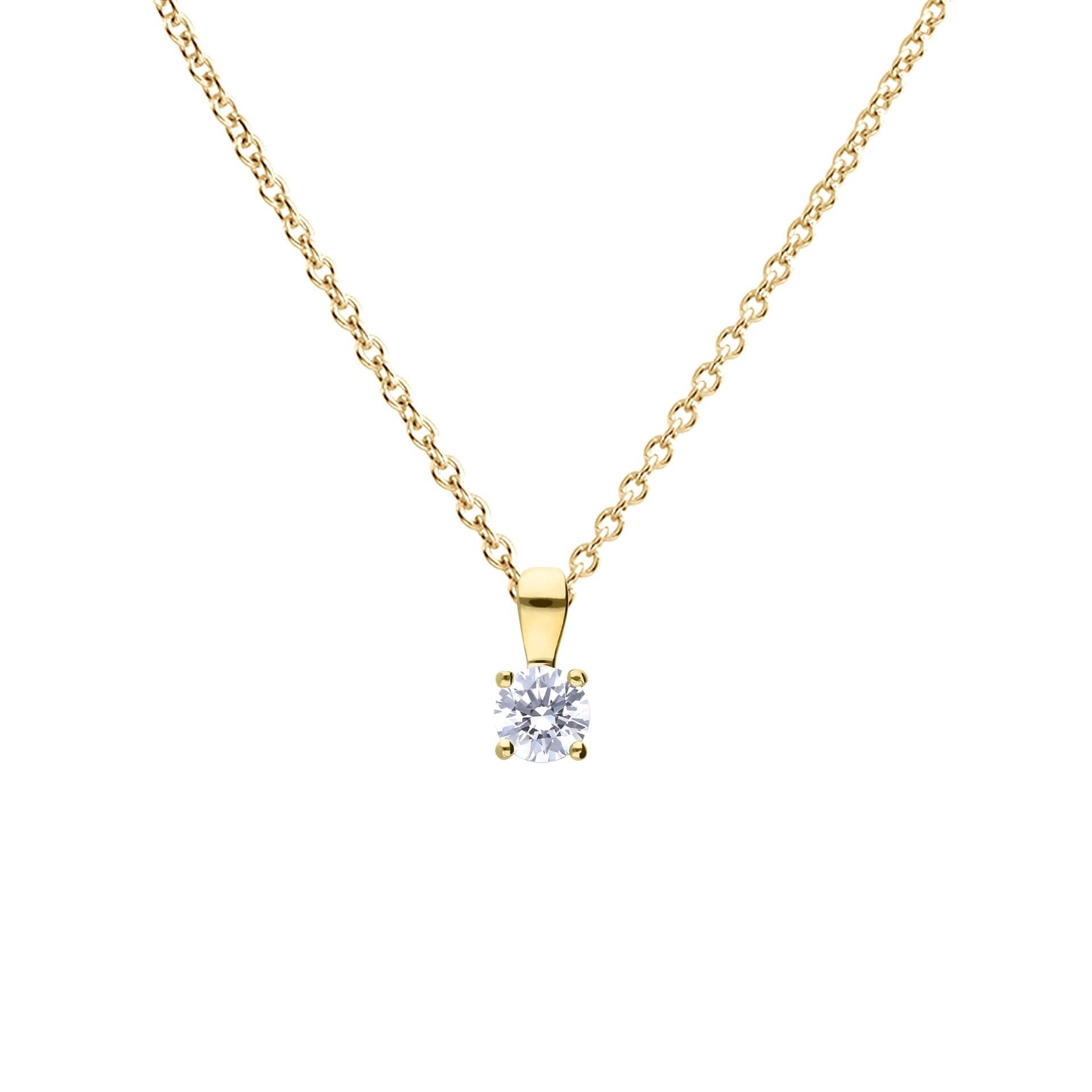 Diamonfire Anhänger mit vier Krallen und Karat