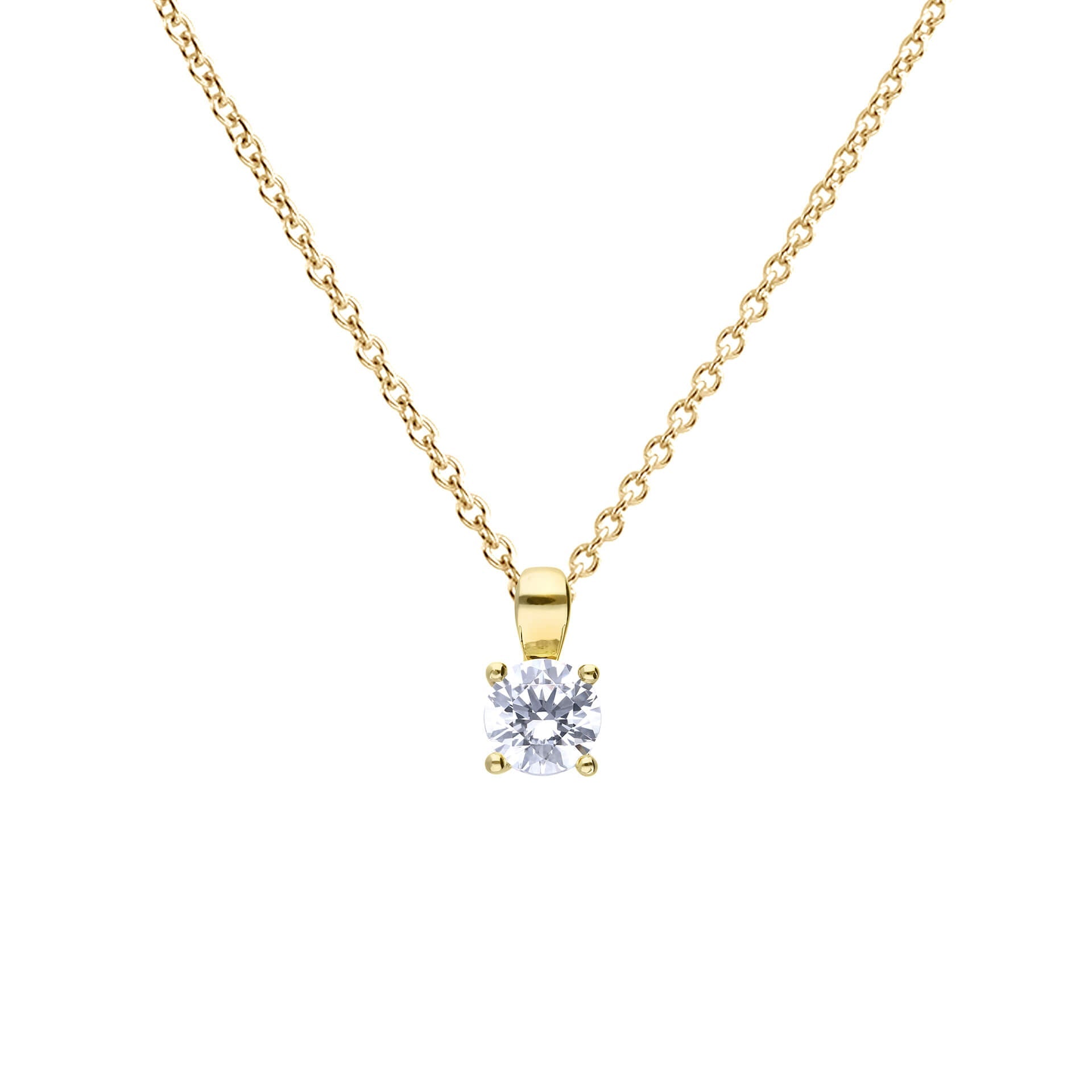 Diamonfire Anhänger mit vier Krallen und Karat