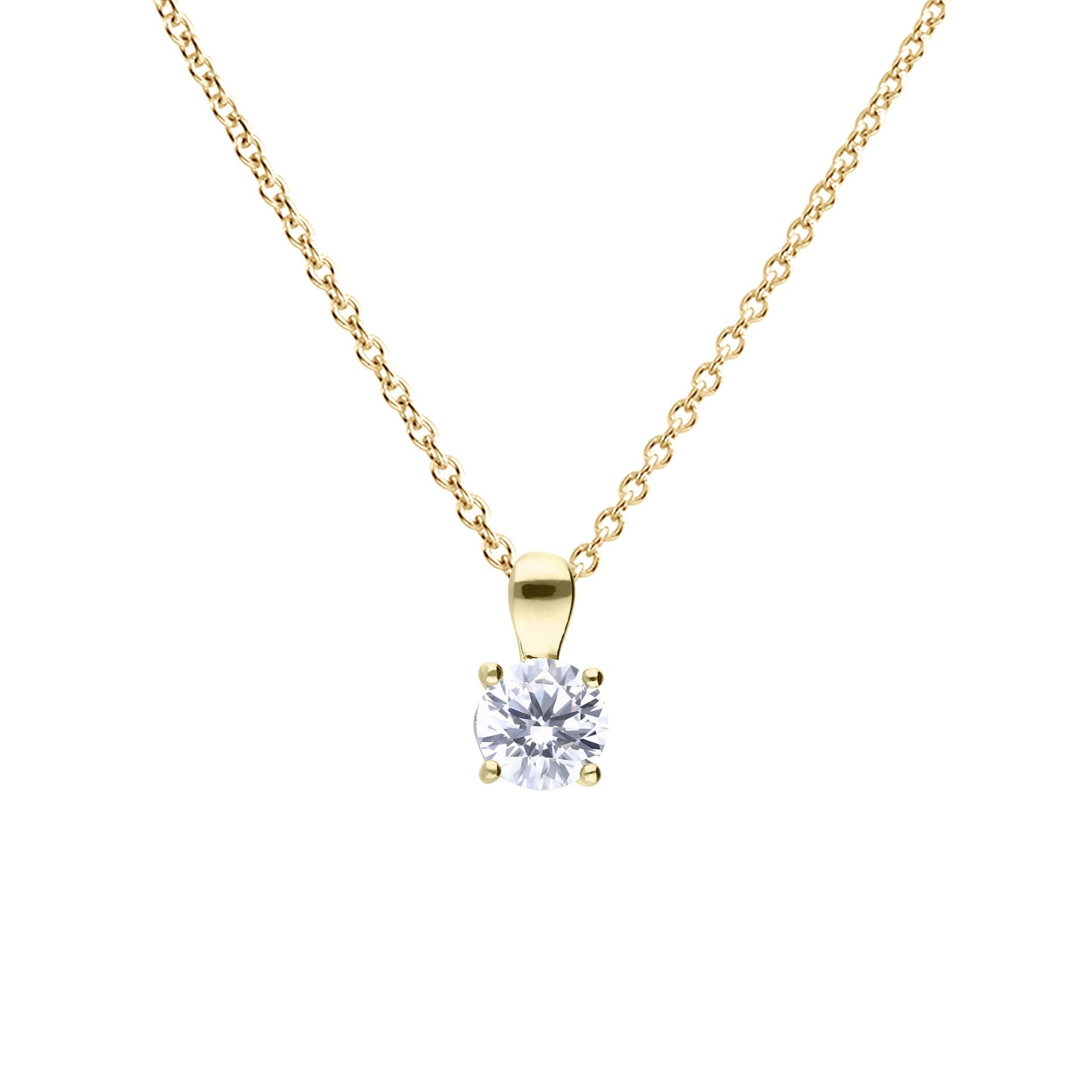 Diamonfire Anhänger mit vier Krallen und Karat