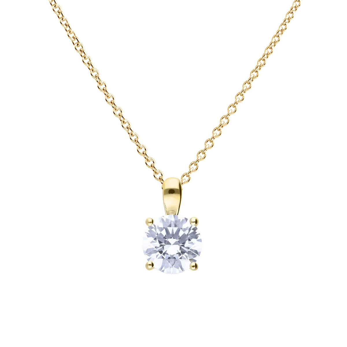 Diamonfire Four Claw Carat Pendant