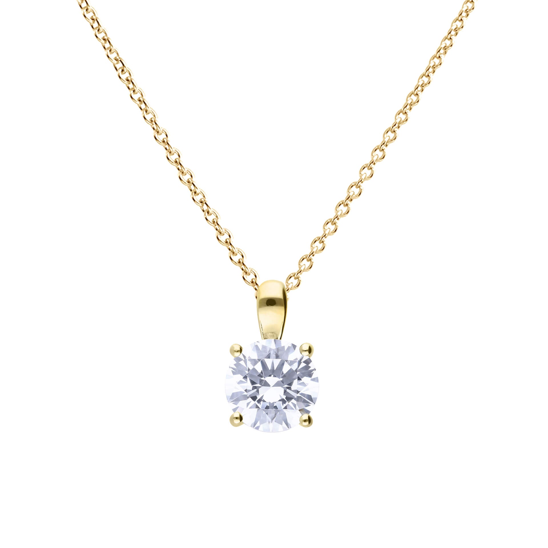 Diamonfire Anhänger mit vier Krallen und Karat