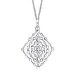 Beginnings Geometrical Lace Textured Pendant