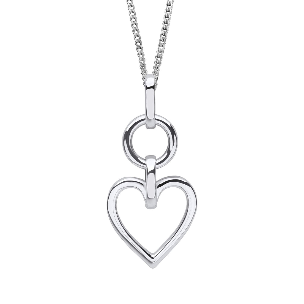 Beginnings Open Heart Drop Pendant