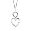 Beginnings Open Heart Drop Pendant
