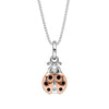 D For Diamond Ladybird Pendant with Diamond