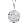 Beginnings Ripple Texture Round Disc Pendant