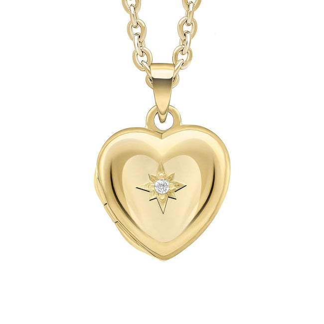 Colgante Guardapelo Corazón Starburst de Beginnings