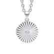 Beginnings Sunburst Round Locket Pendant