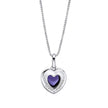 D For Diamond Herzförmiger Stimmungssteinanhänger mit Diamant