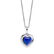 D For Diamond Herzförmiger Stimmungssteinanhänger mit Diamant