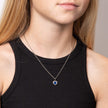 D For Diamond Herzförmiger Stimmungssteinanhänger mit Diamant