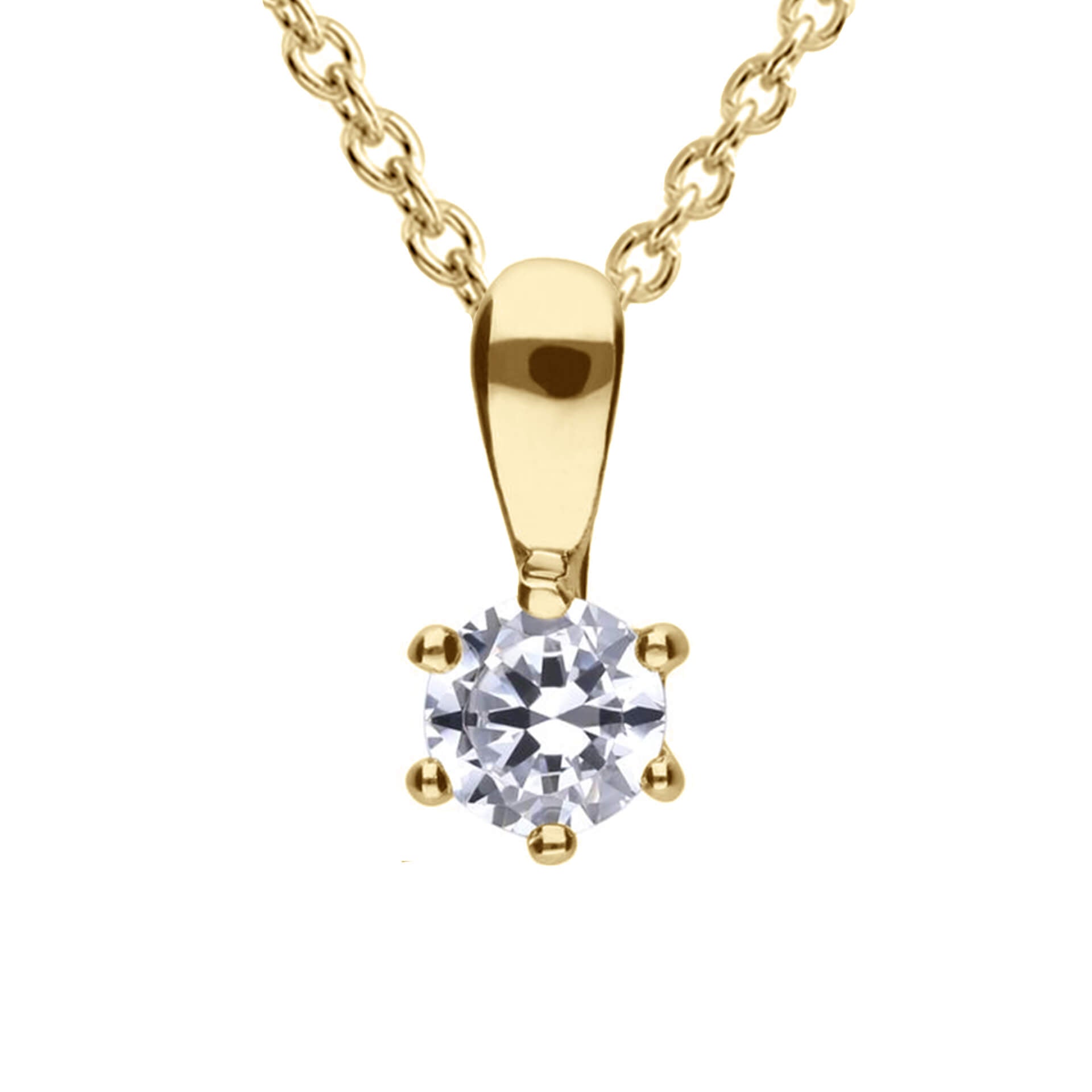 Diamonfire Sechs-Krappen-Anhänger mit Karat