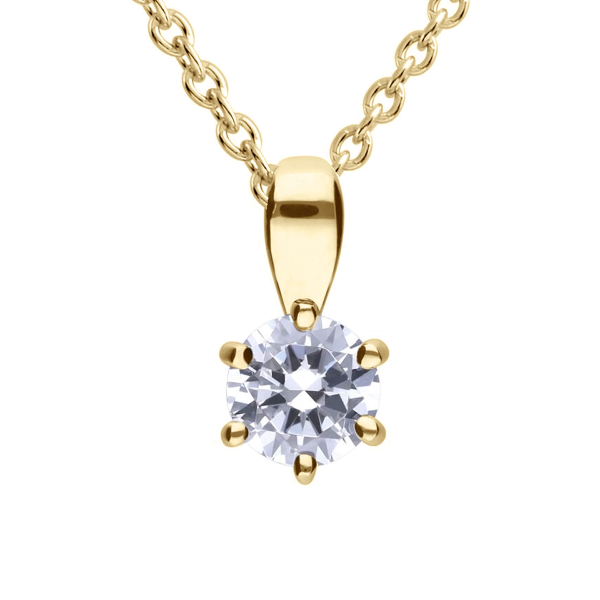 Diamonfire Sechs-Krappen-Anhänger mit Karat