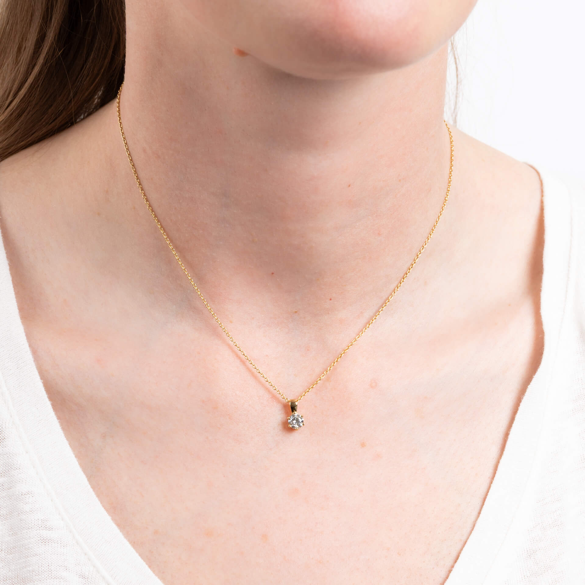 Diamonfire Sechs-Krappen-Anhänger mit Karat