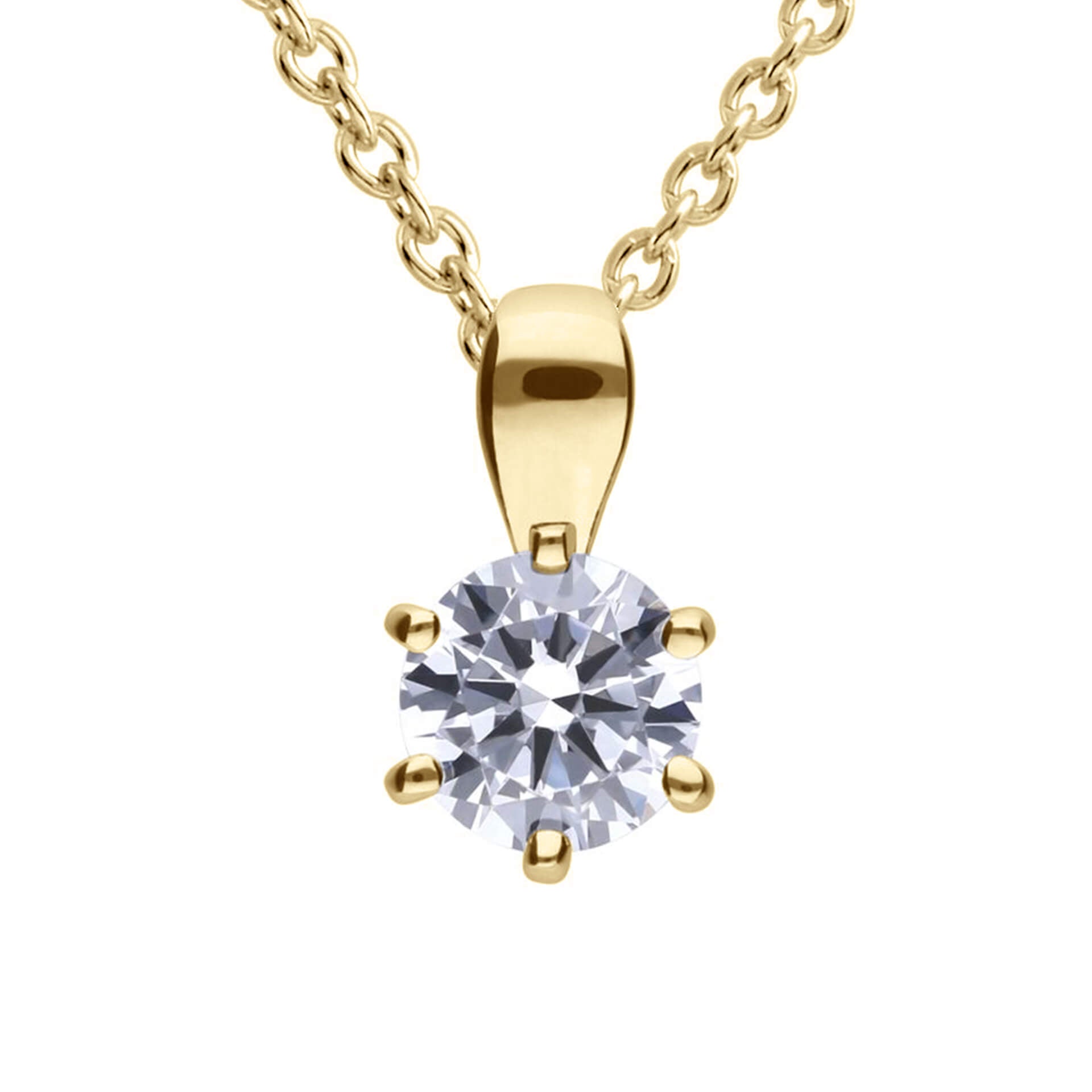 Diamonfire Sechs-Krappen-Anhänger mit Karat
