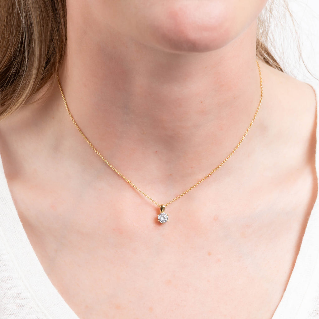 Diamonfire Sechs-Krappen-Anhänger mit Karat