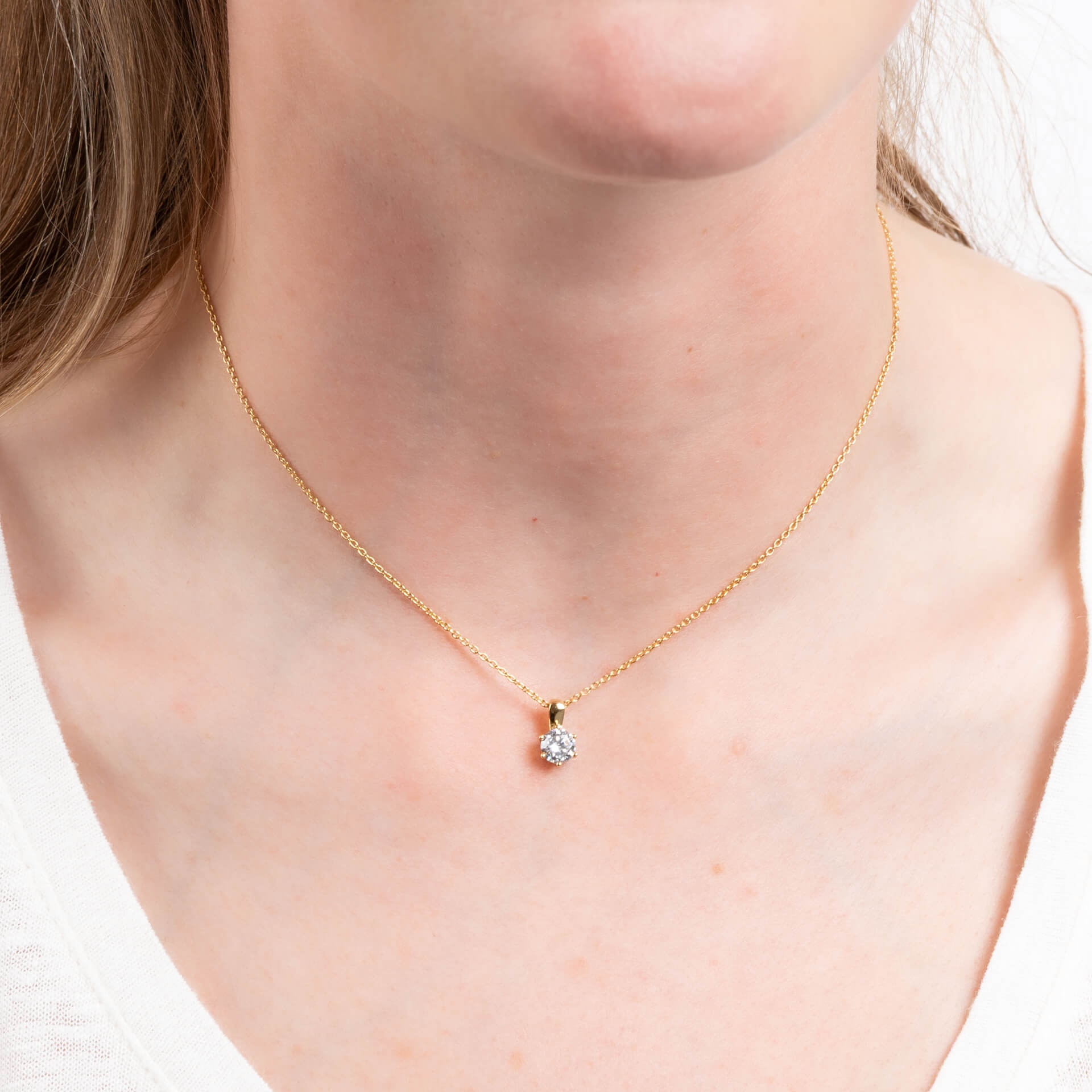 Diamonfire Sechs-Krappen-Anhänger mit Karat
