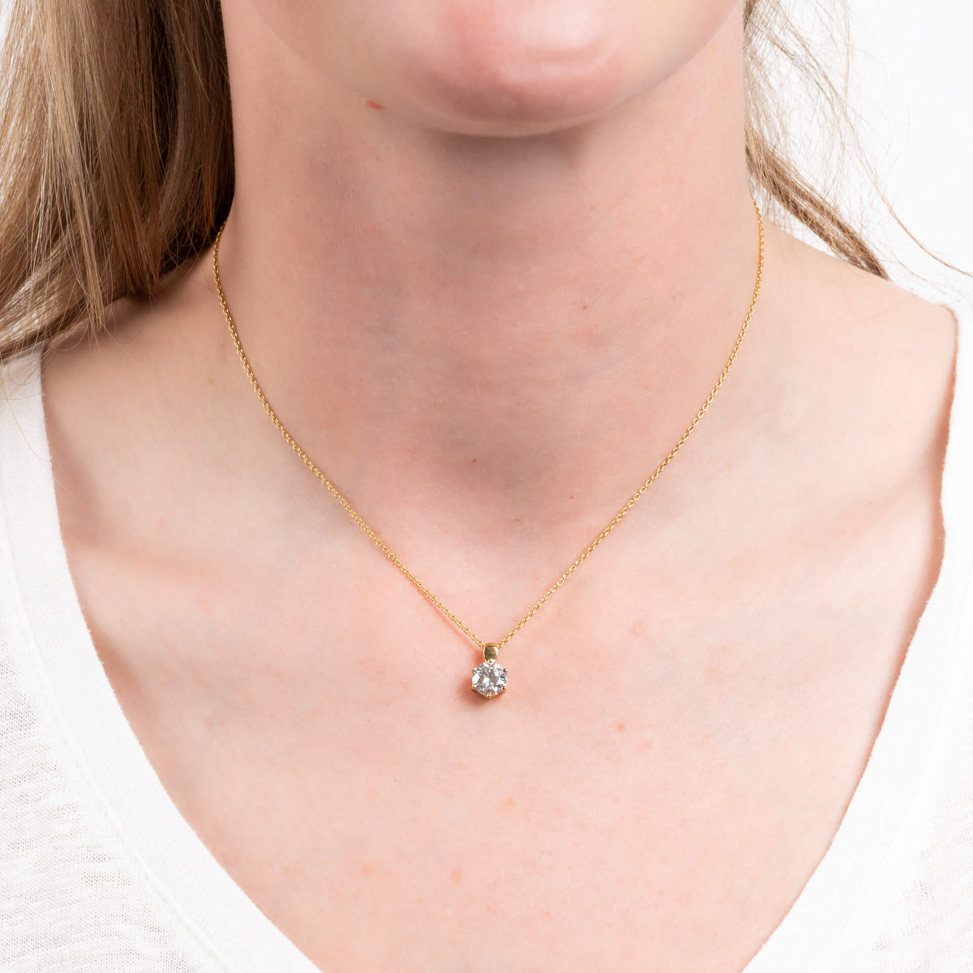 Diamonfire Sechs-Krappen-Anhänger mit Karat