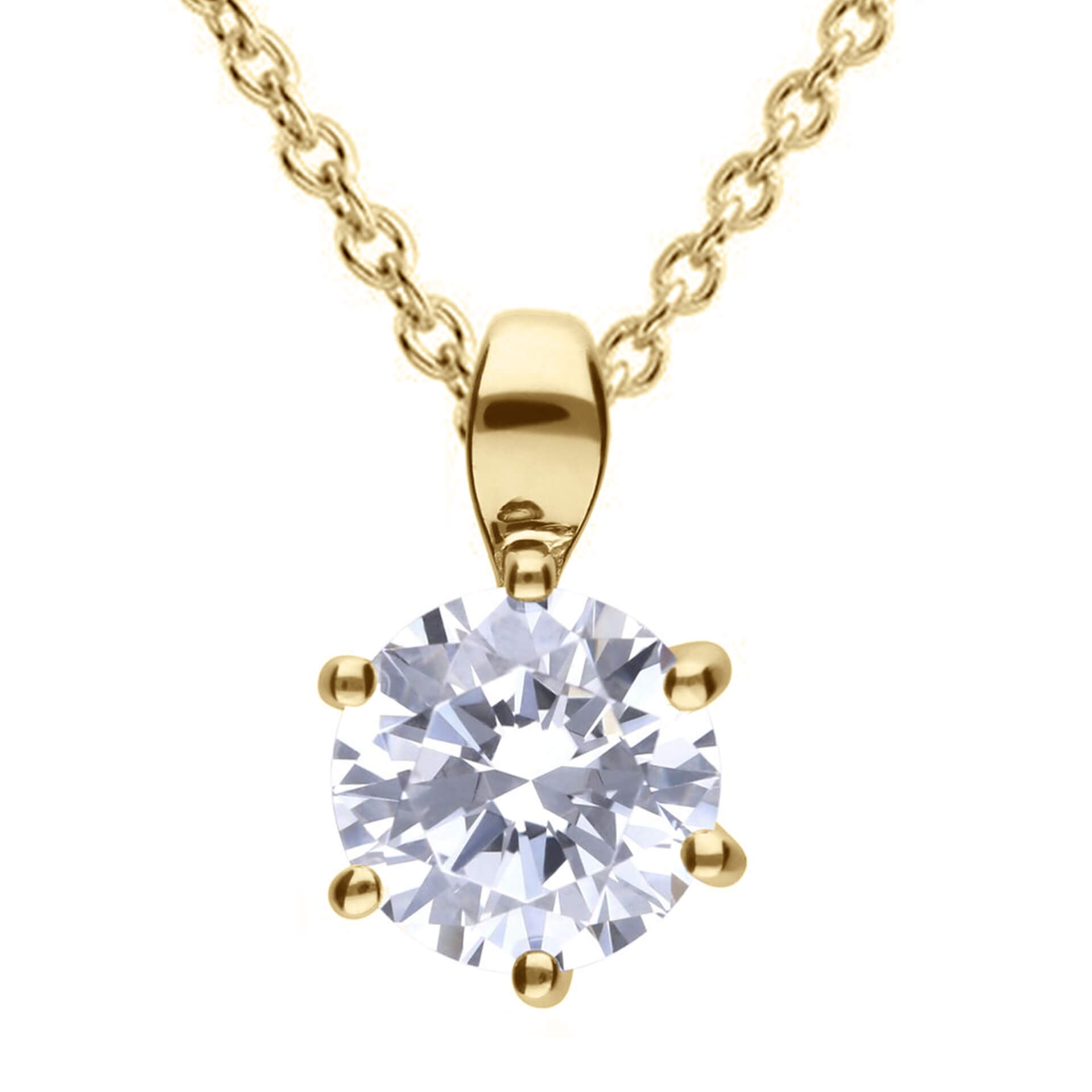 Diamonfire Sechs-Krappen-Anhänger mit Karat