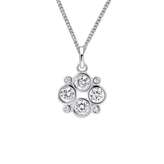 Beginnings Multi Bezel Set Cubic Zirconia Pendant