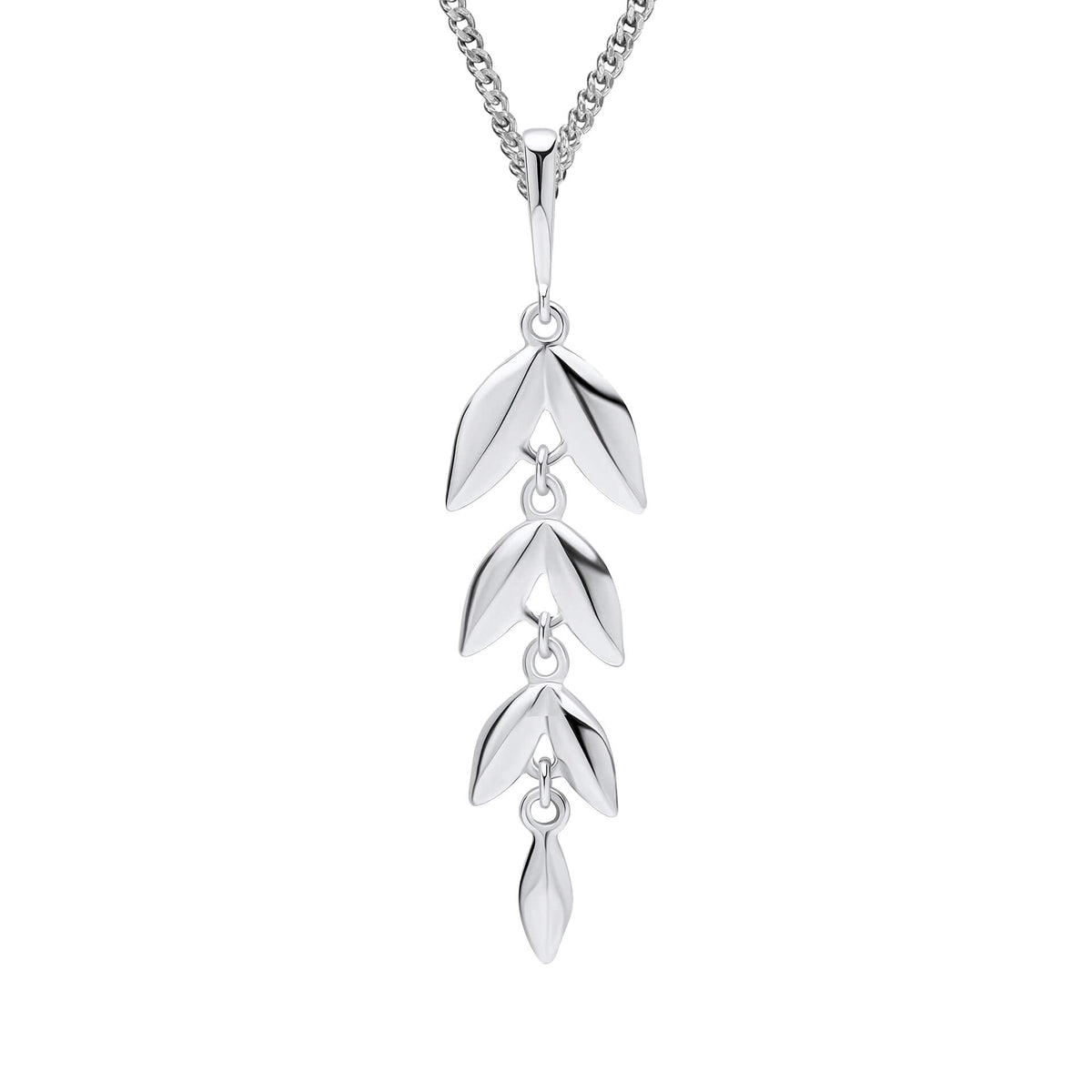 Beginnings Long Leaf Drop Pendant