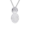 Beginnings Wave Texture Drop Pendant