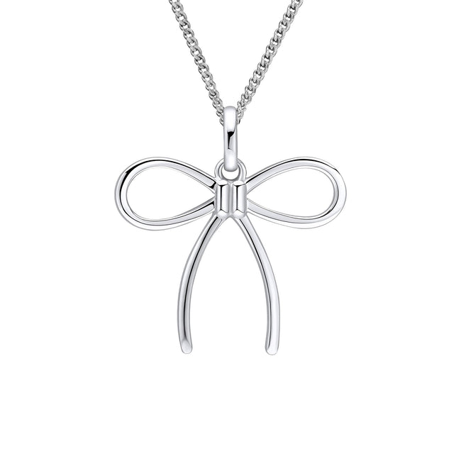 Beginnings Thin Bow Pendant