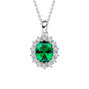Diamonfire Oval Pendant with Surround