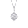 Diamonfire Oval Cluster Pendant