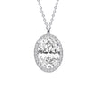 Diamonfire Oval Halo Pendant