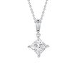 Diamonfire Princess Cut Drop Pendant