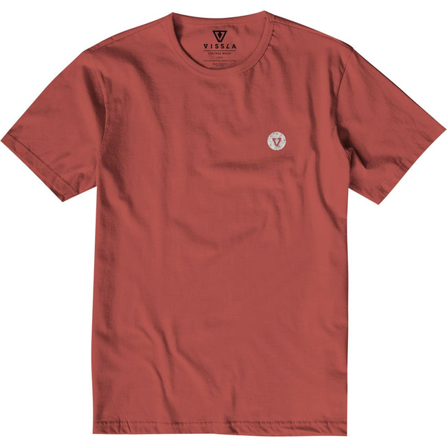 T-shirt Vissla Raditude in cotone organico - Rosso ruggine
