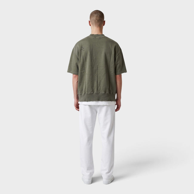 Bluza z logo Burning, kolor militarna zieleń