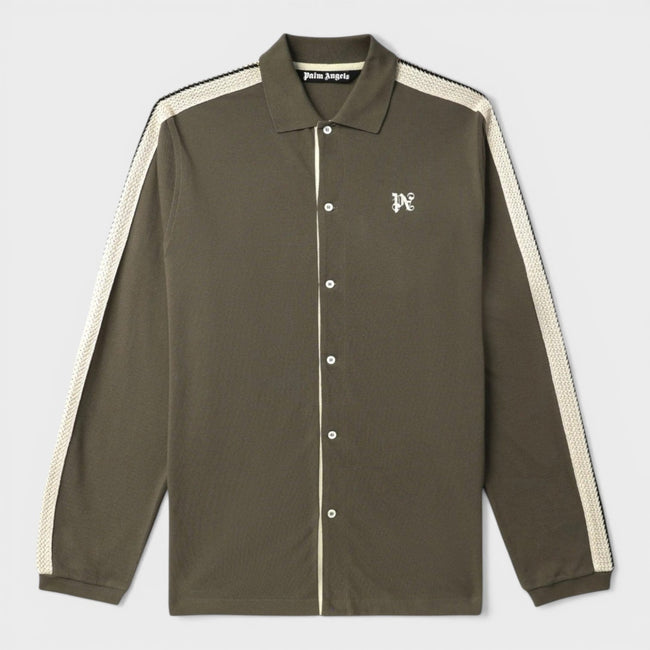 Camisa de algodón con monograma bordado