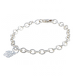 Monstera Palm Leaf Silver Charm