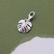Monstera Palm Leaf Silver Charm