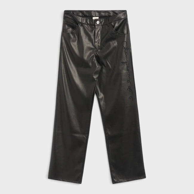 Angelo Baque Long Casual Pants Black
