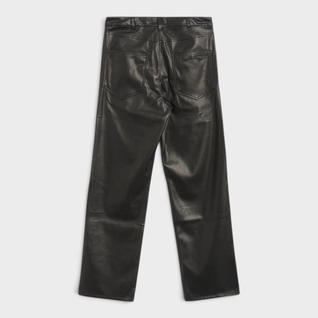 Angelo Baque Long Casual Pants Black