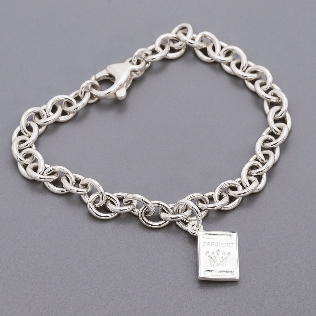 Passport Personalised Silver Charm