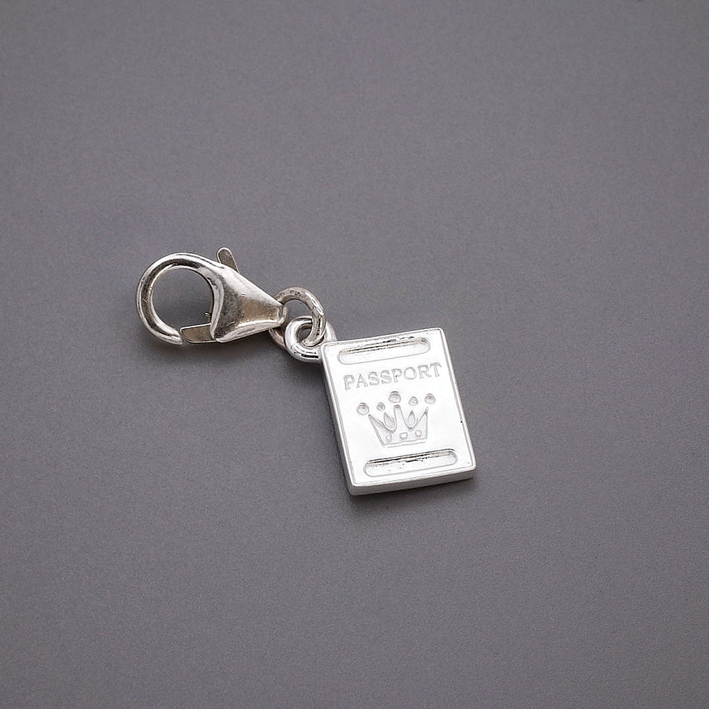 Passport Personalised Silver Charm