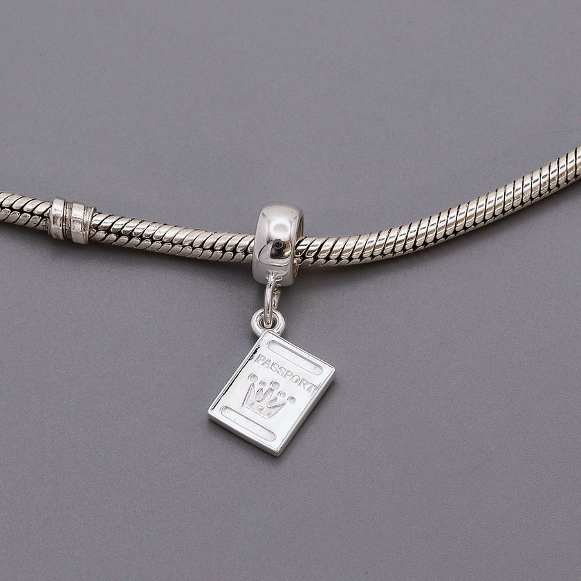 Passport Personalised Silver Charm