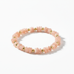 Peach Moonstone Bracelet and Earring Set