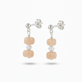 Peach Moonstone Gemstone Earrings