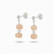 Peach Moonstone Gemstone Earrings