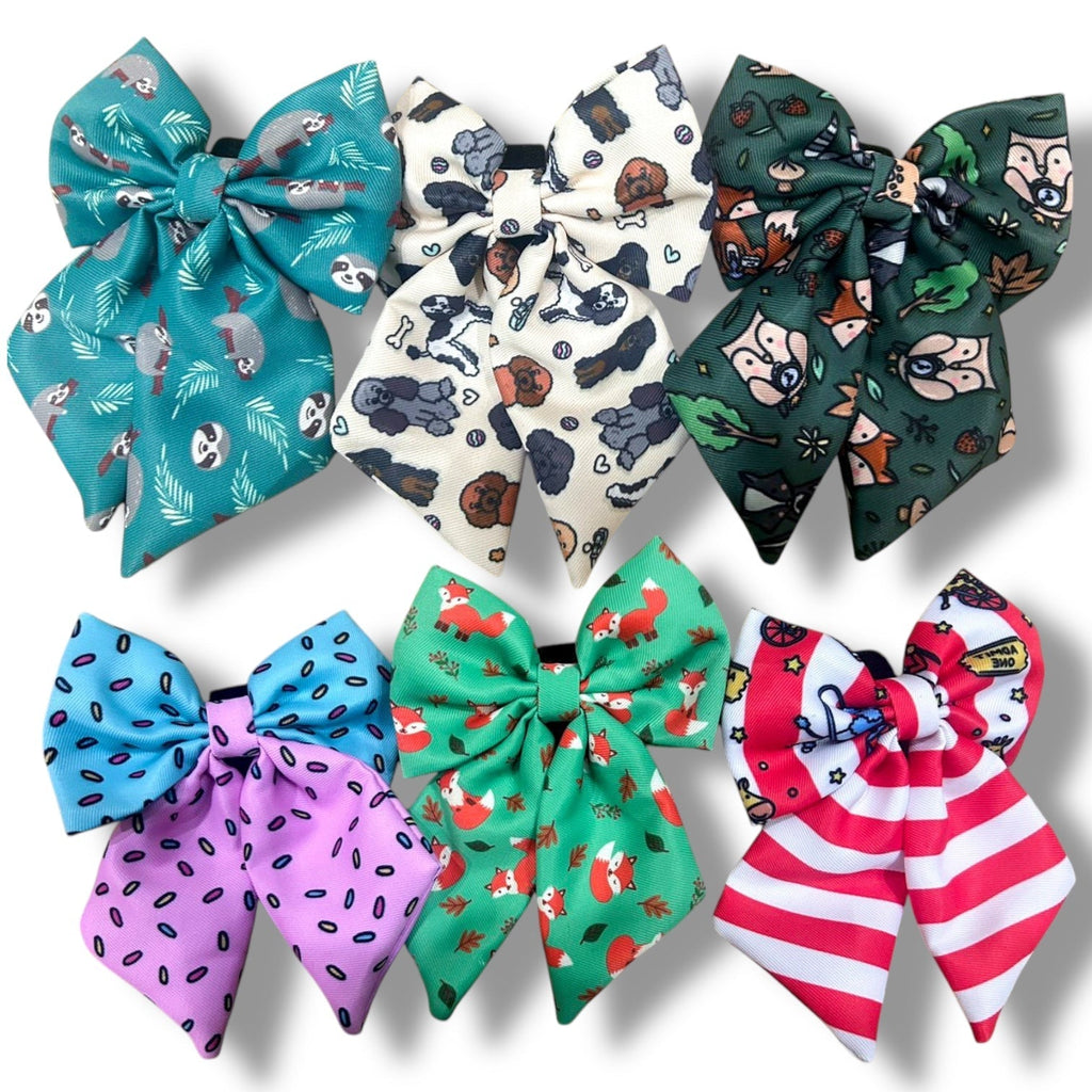 Peacock Power Sailor Bow – Bold, Beautiful & Pretty in Pink