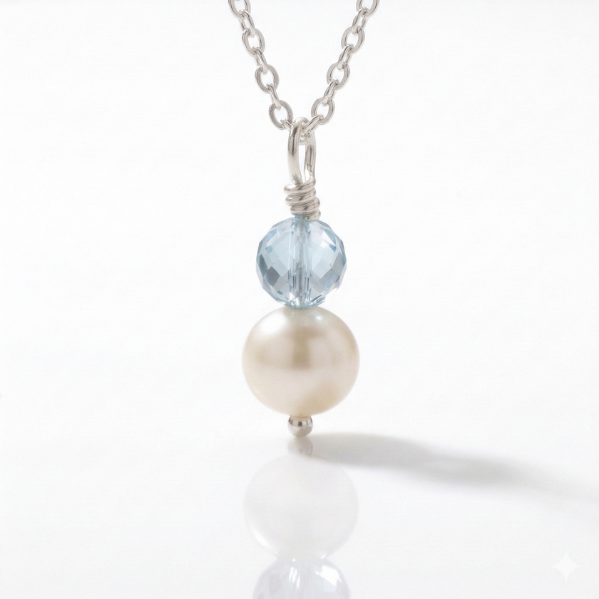 Pearl and Crystal Necklace