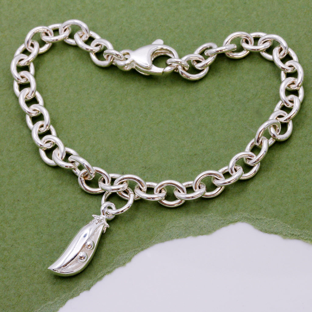 Two Peas In A Pod Silver Charm